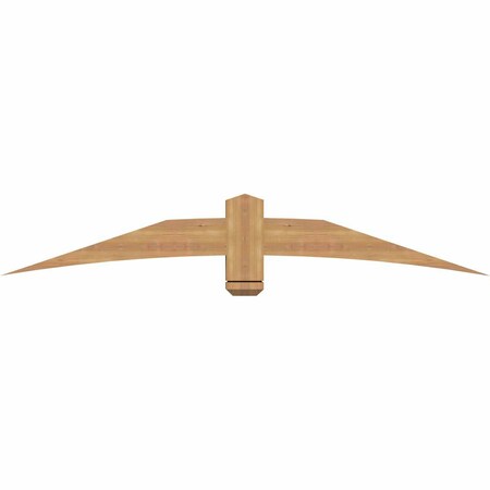 Ekena Millwork Bellingham Timber Gable Bracket, Western Red Cedar, 72"W x 12"H x 3 1/2"D x 5 1/2"F, 4/12 Pitch GBW072X12X0406BEL00SWR